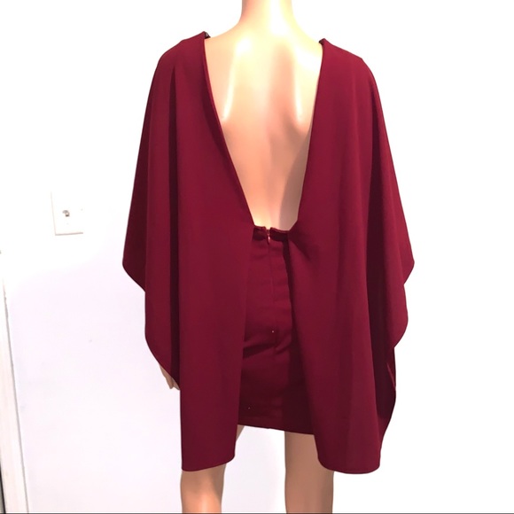 LULU’S Classic Cape Dress - Picture 3 of 16